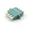 LC Multimode OM3 Quad Adapter (Aqua)