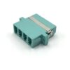 LC Multimode OM3 Quad Adapter (Aqua)