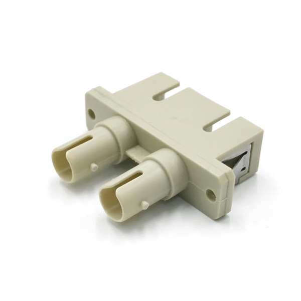 10 Pack ST To SC Duplex Multimode Fiber Optic Adapter Connectors – Female To Female