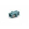 SC Simplex Multimode OM3 Coupler (Aqua)